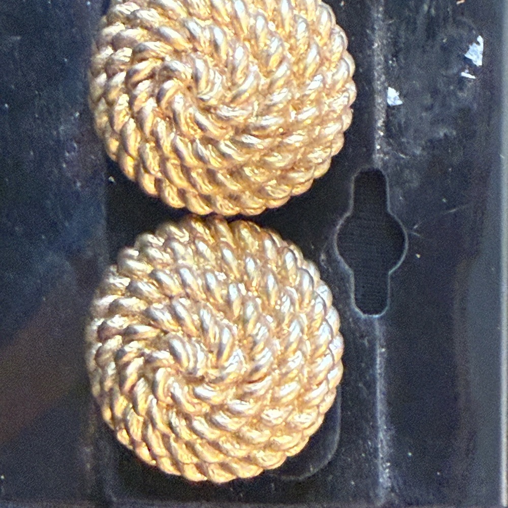 Monet Rope Gold Spiral Earrings